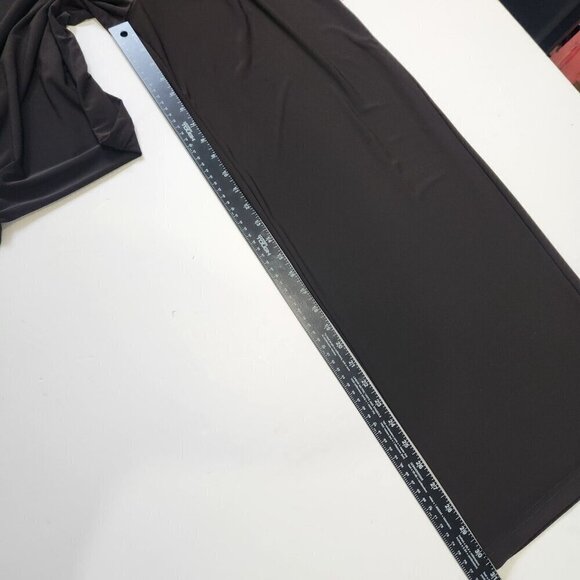 Sympli Wide Leg Palazzo Pant Womens 8 Brown Slinky Pull On Travel Comfort - Picture 7 of 10